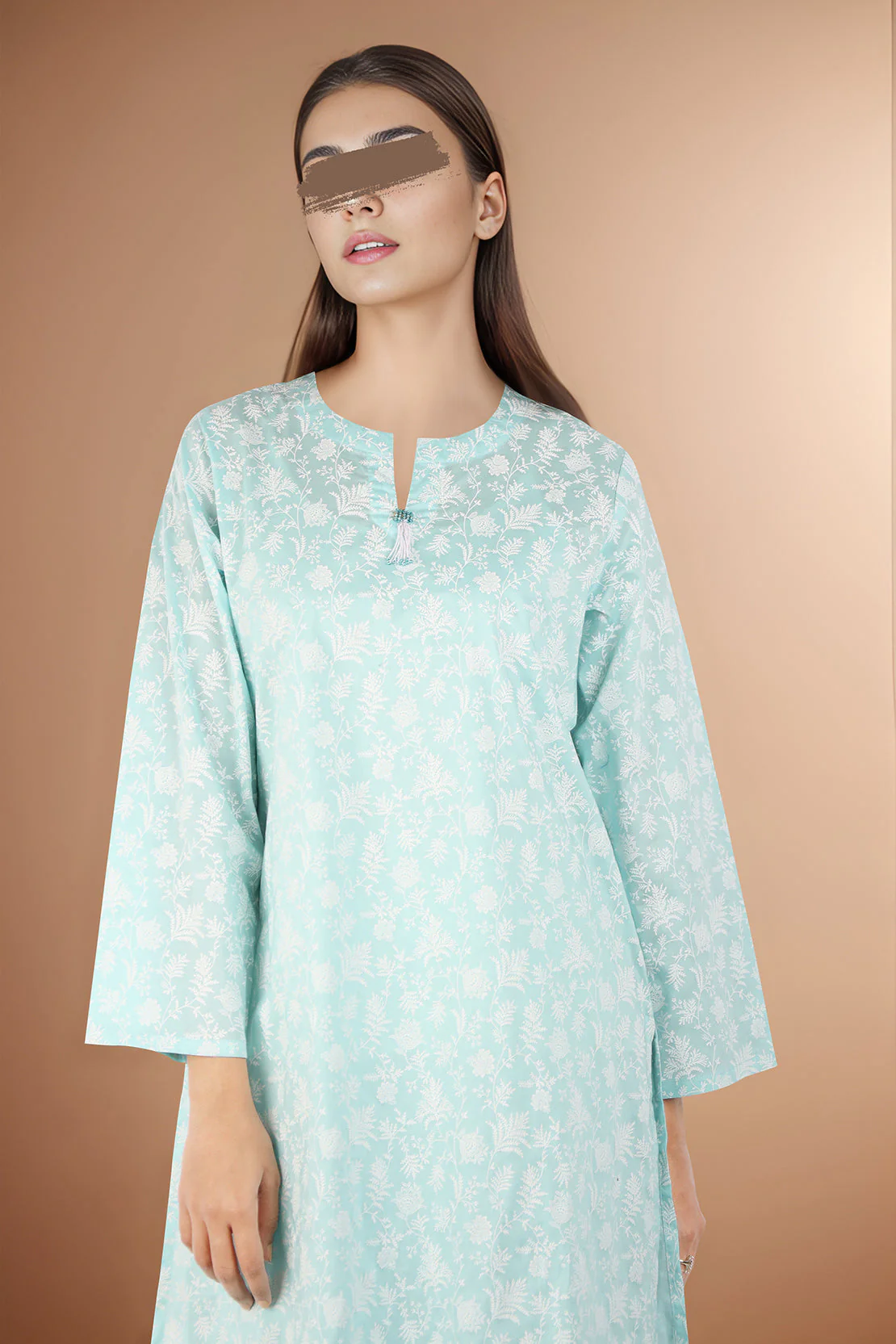 Printed Cotton Dobby Stitched 2 Piece (Shirt/Trouser) - Image 2