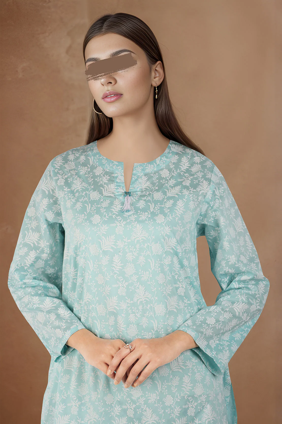 Printed Cotton Dobby Stitched 2 Piece (Shirt/Trouser) - Image 3