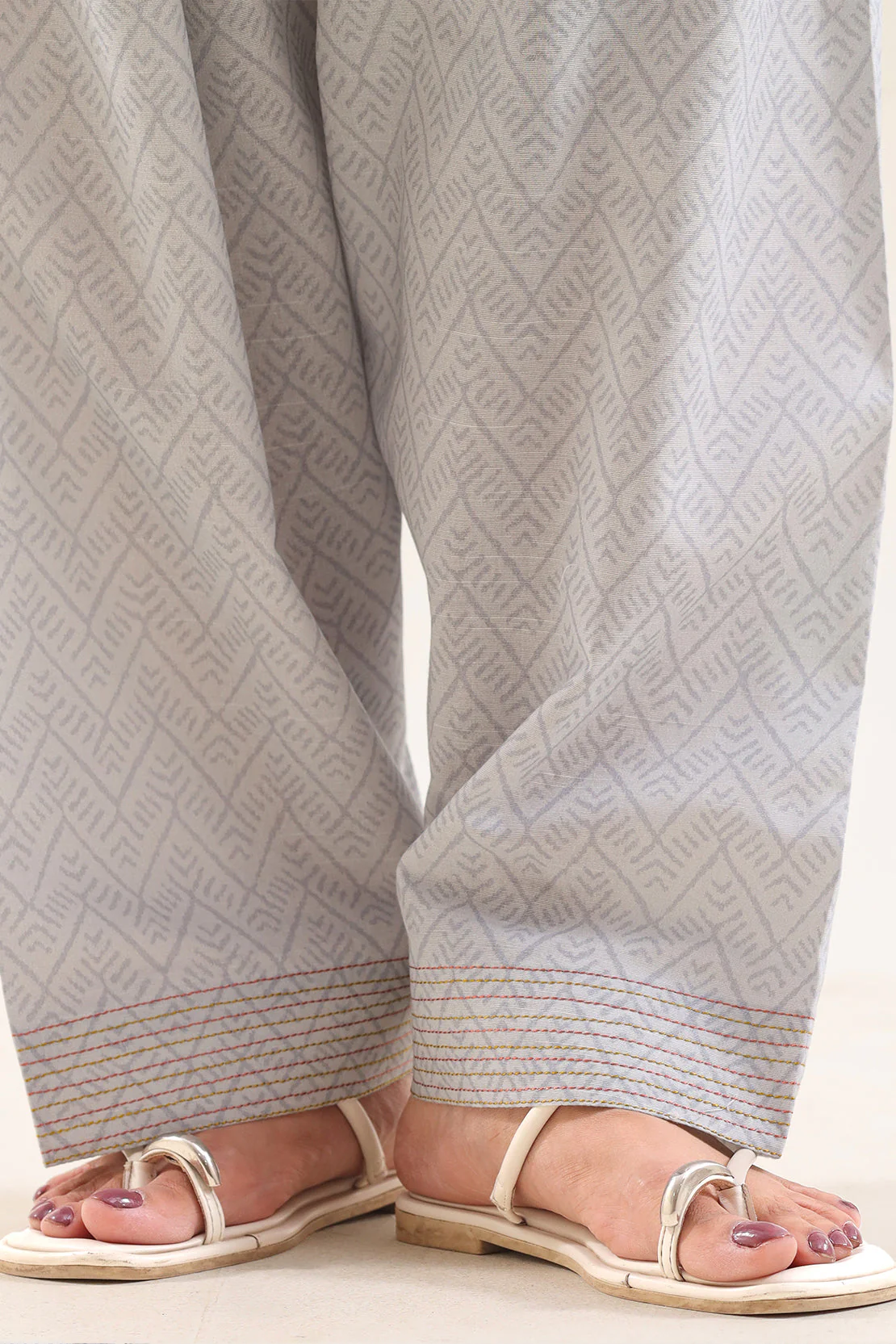 Printed Embroidered Khaddar Stitched 2 Piece (Shirt/Trouser) - Image 5