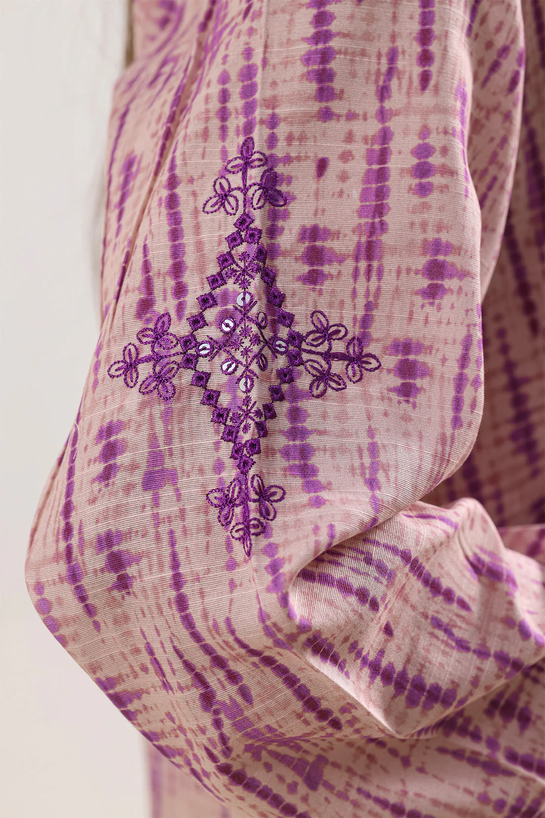 Printed Embroidered Khaddar Stitched 2 Piece (Shirt/Trouser) - Image 3