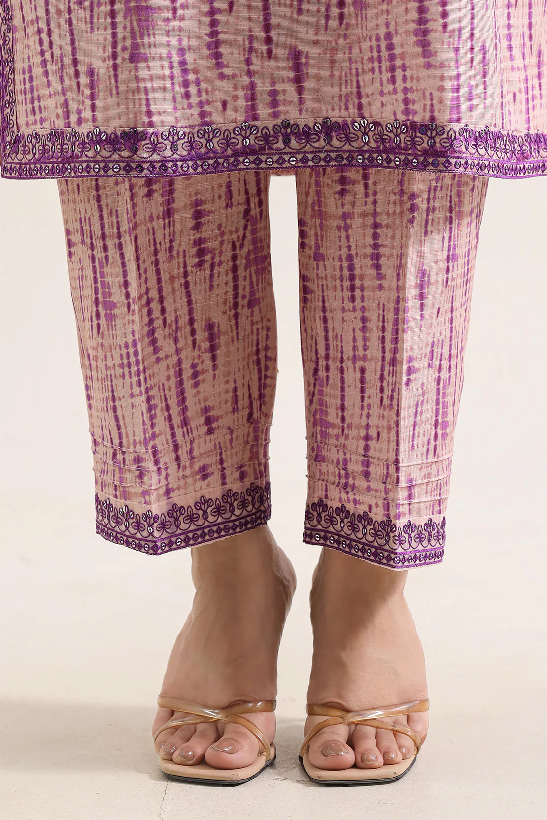 Printed Embroidered Khaddar Stitched 2 Piece (Shirt/Trouser) - Image 4