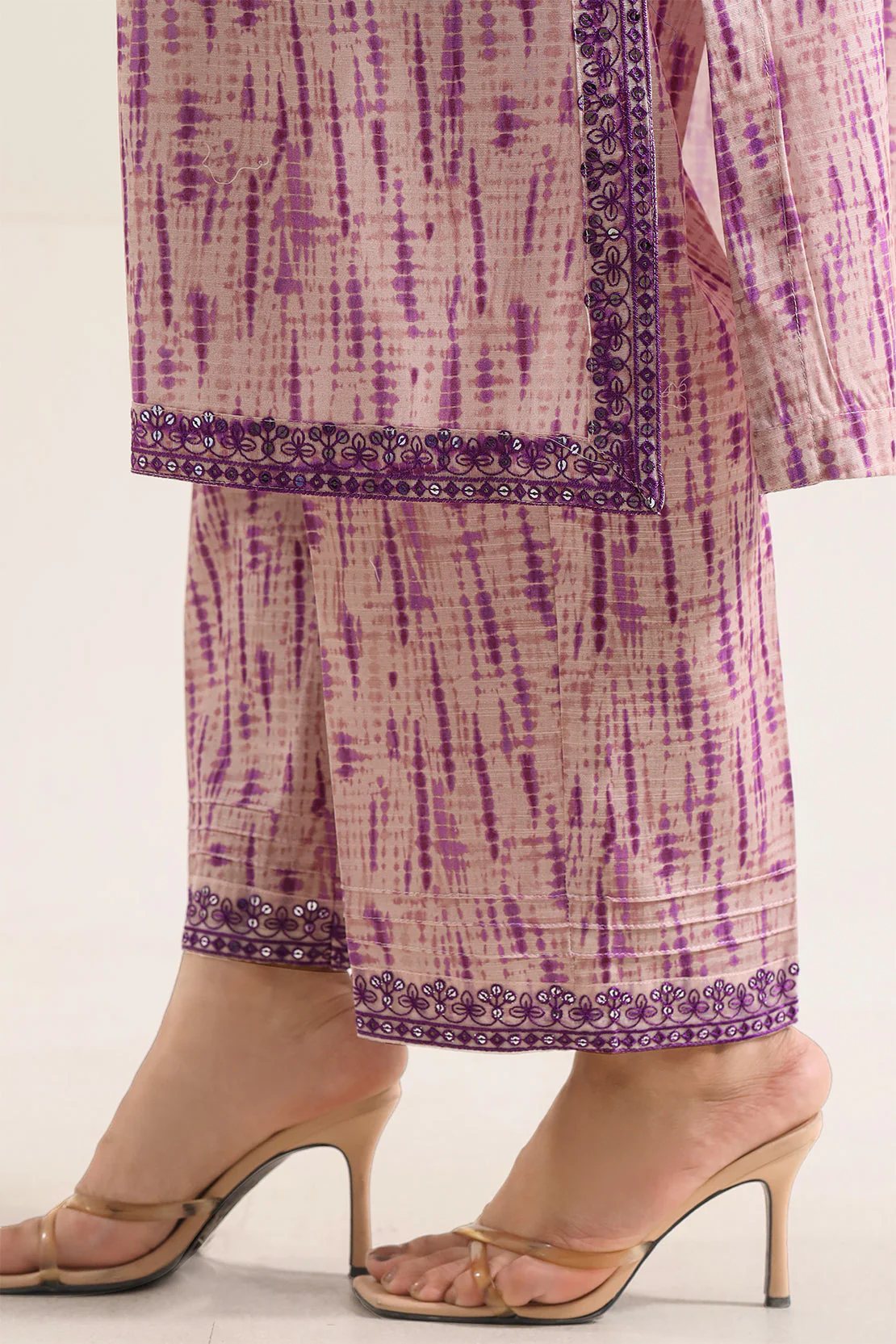 Printed Embroidered Khaddar Stitched 2 Piece (Shirt/Trouser) - Image 5