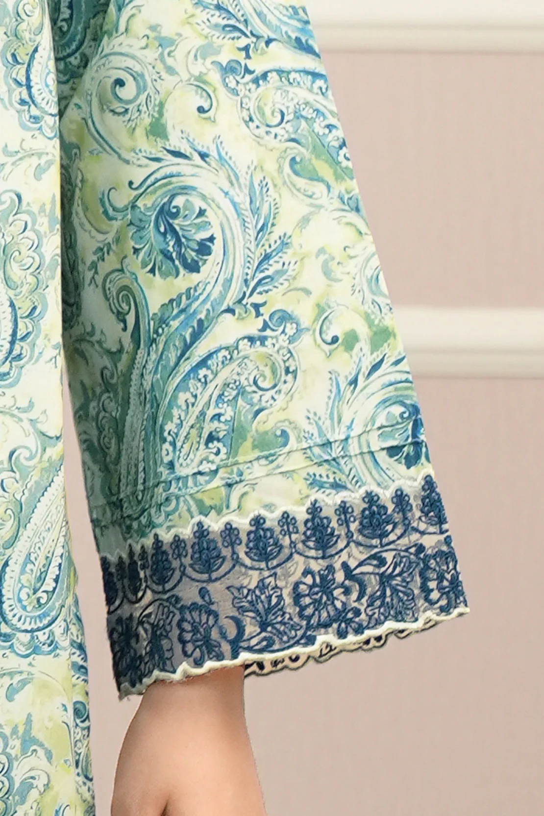 Printed Embroidered Lawn Stitched 2 Piece (Shirt/Dupatta) - Image 6
