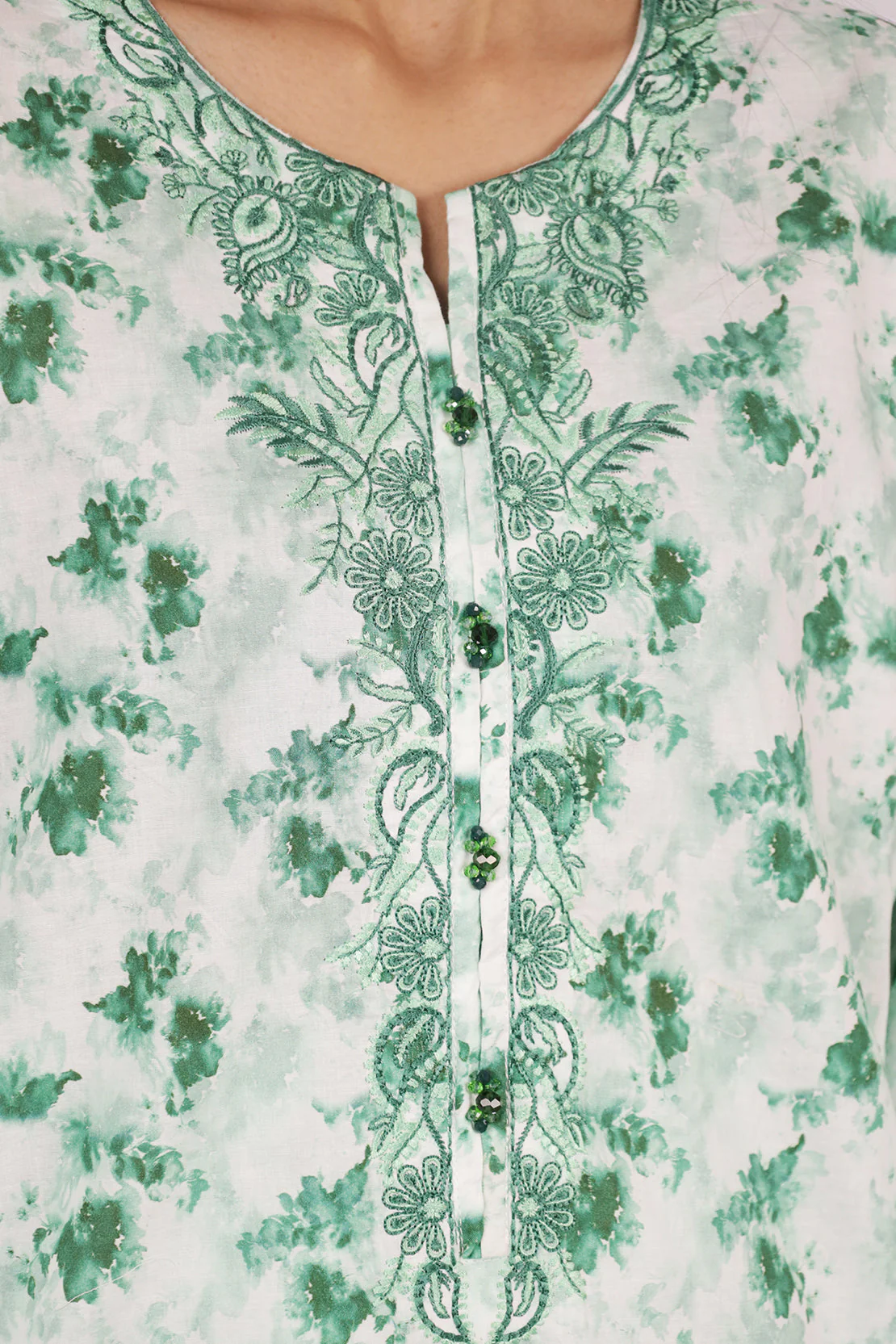 Printed Embroidered Lawn Stitched 2 Piece (Shirt/Trouser) - Image 3