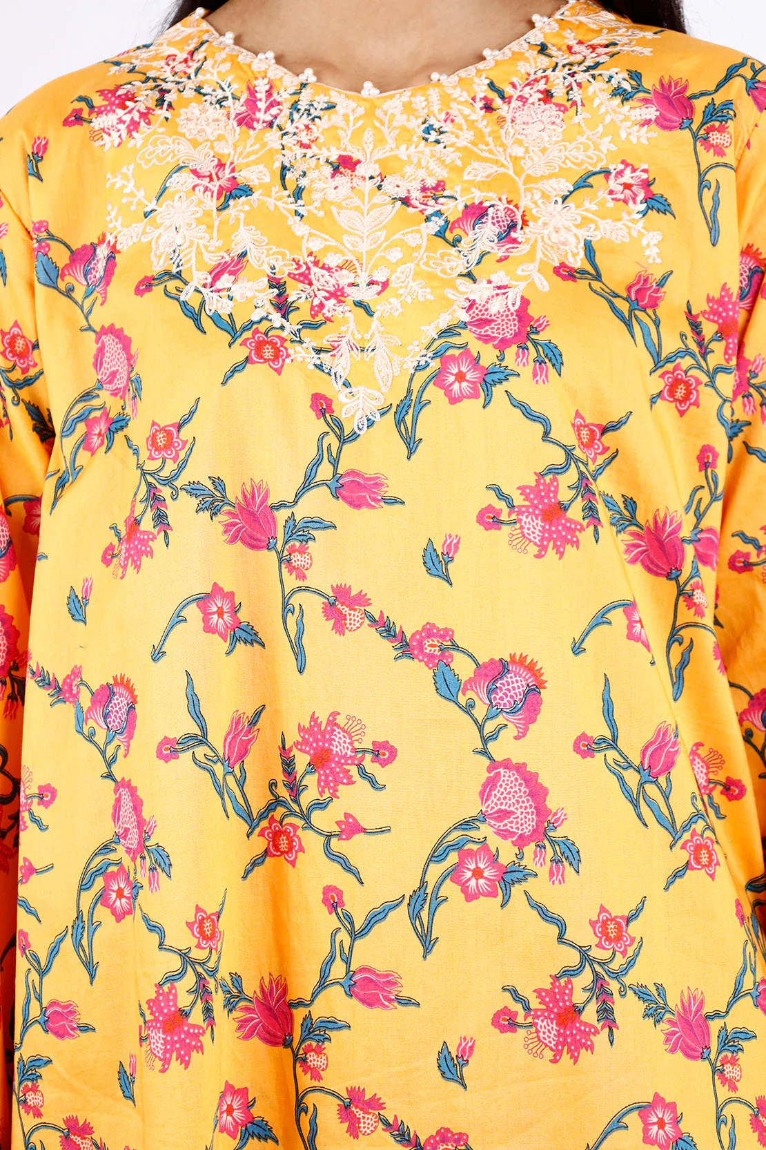 Printed Embroidered Lawn Stitched 2 Piece (Shirt/Trouser) - Image 5