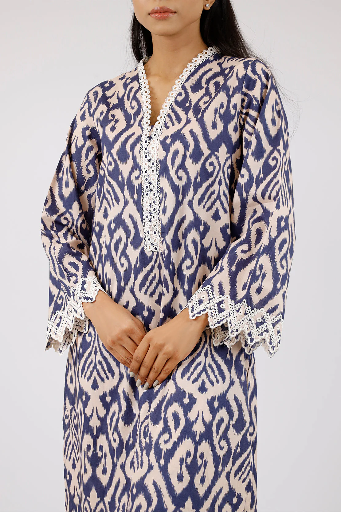 Printed Embroidered Lawn Stitched 2 Piece (Shirt/Trouser) - Image 2