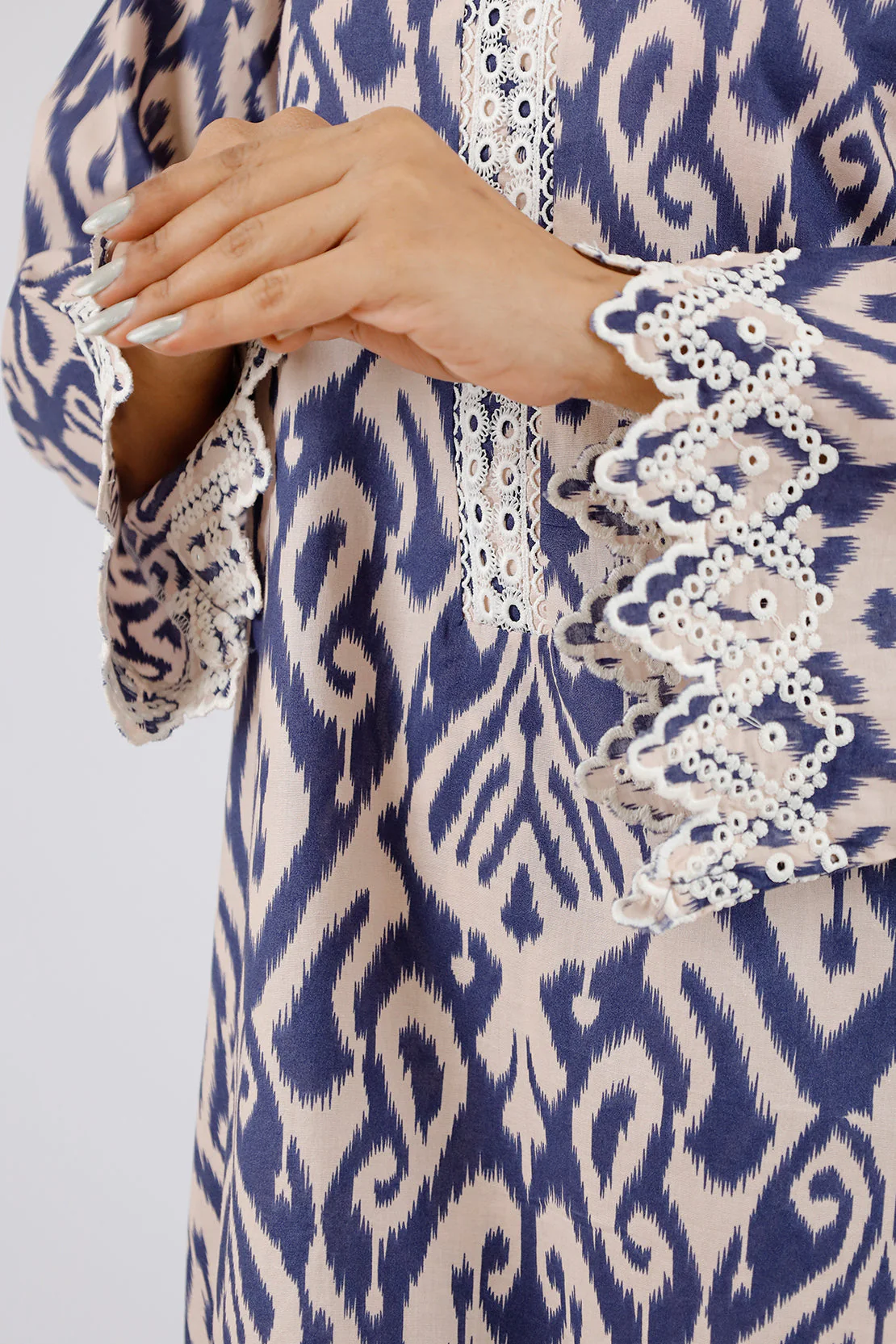 Printed Embroidered Lawn Stitched 2 Piece (Shirt/Trouser) - Image 3