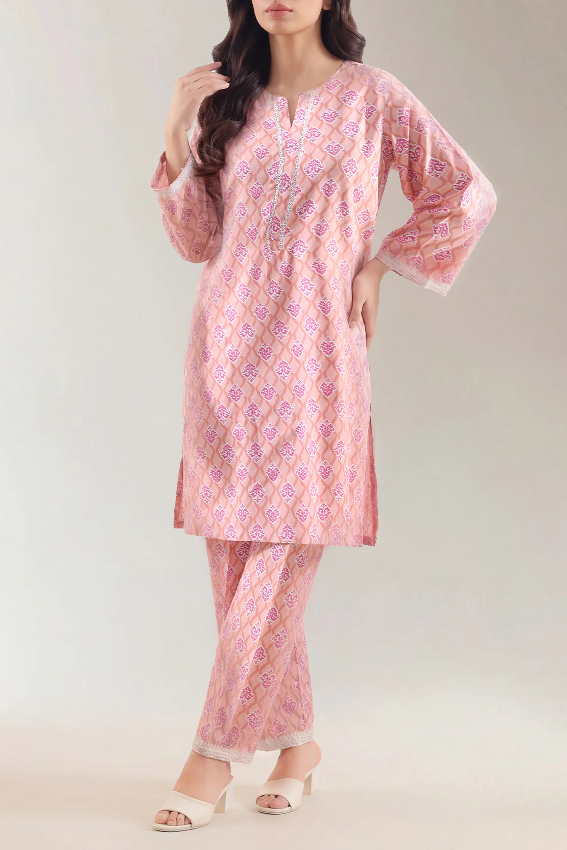 Printed Embroidered Lawn Stitched 2 Piece (Shirt/Trouser)