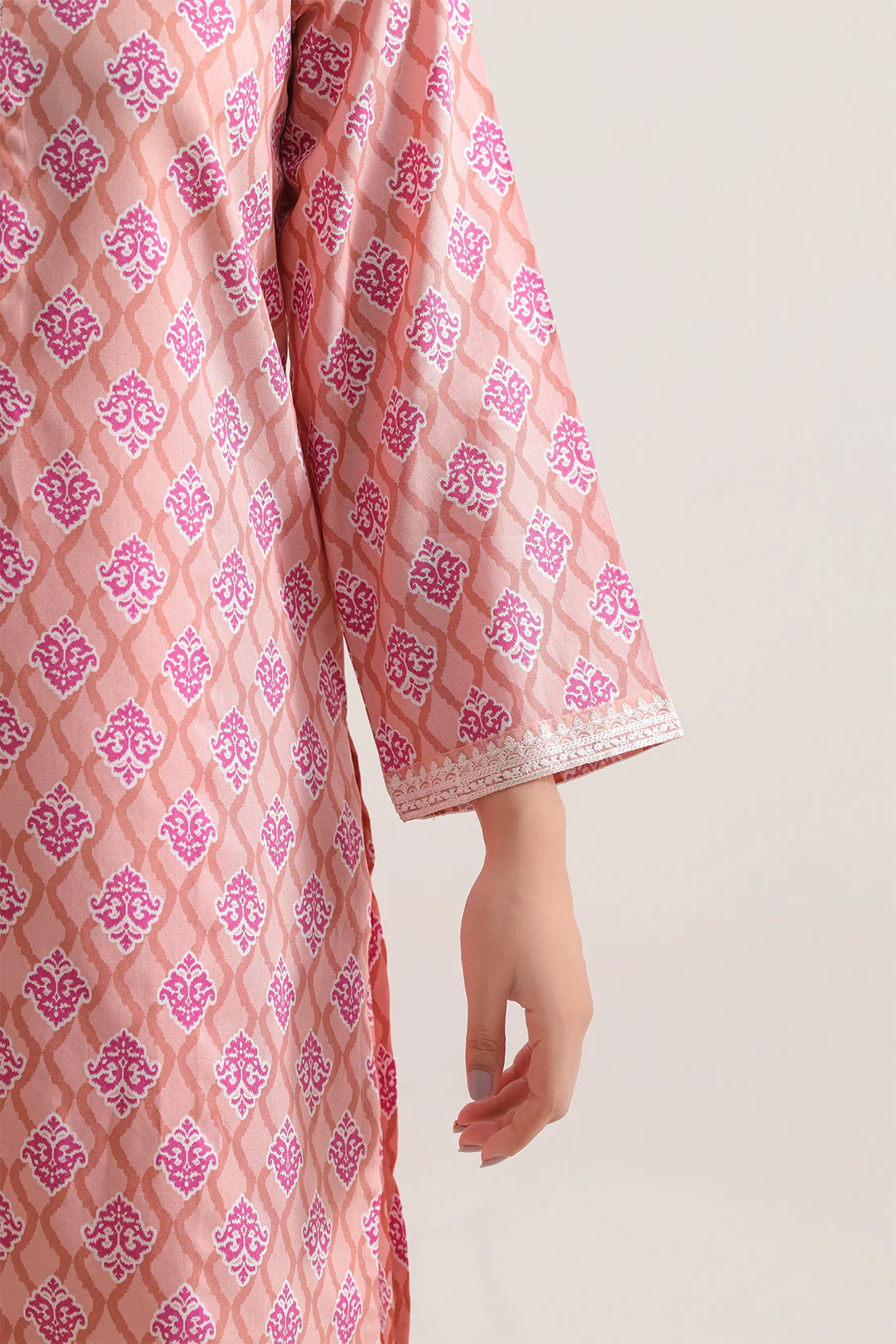 Printed Embroidered Lawn Stitched 2 Piece (Shirt/Trouser) - Image 4