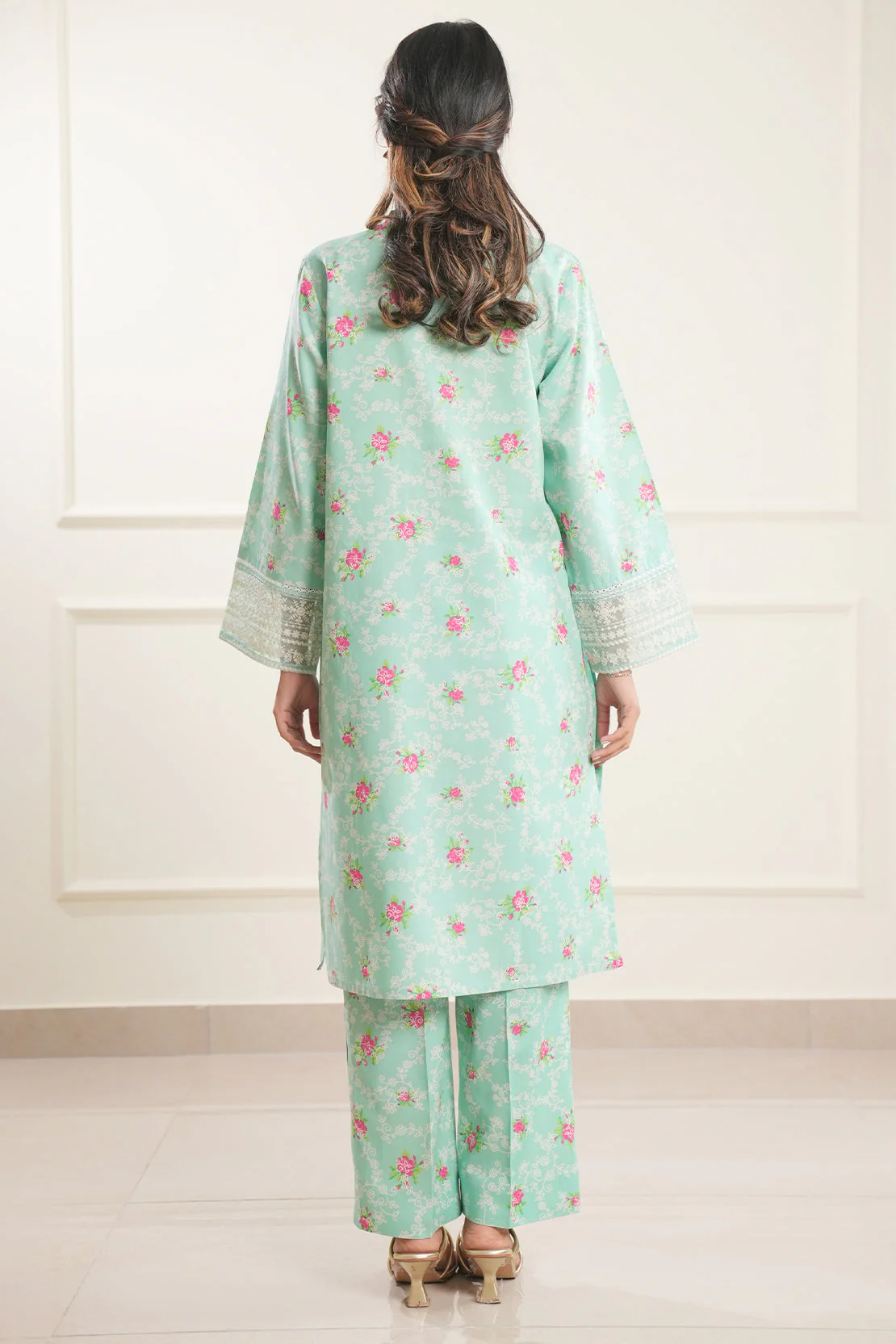 Printed Embroidered Lawn Stitched 2 Piece (Shirt/Trouser) - Image 5