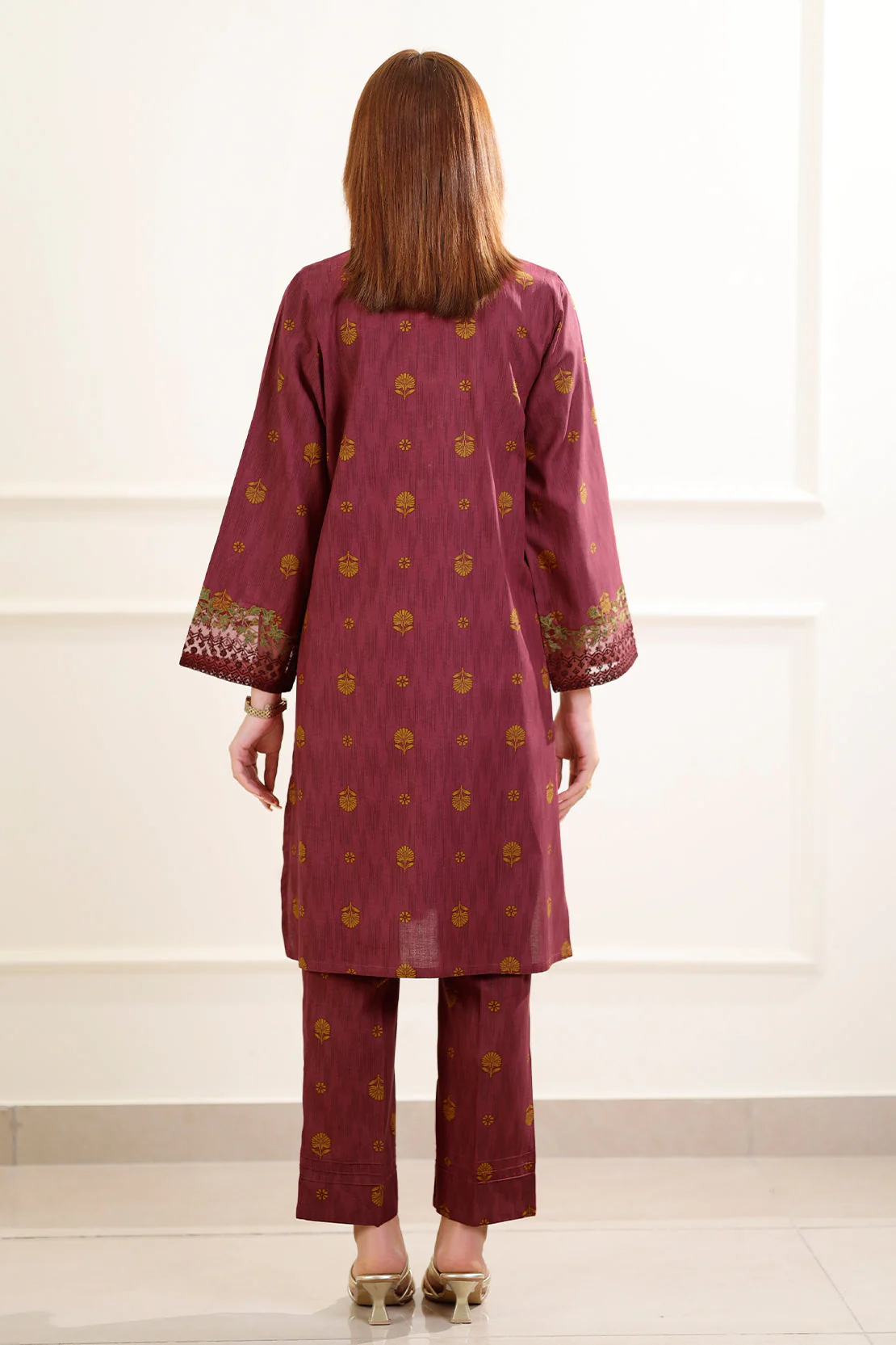 Printed Embroidered Lawn Stitched 2 Piece (Shirt/Trouser) - Image 5