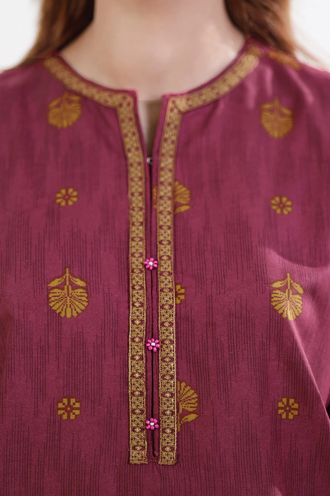 Printed Embroidered Lawn Stitched 2 Piece (Shirt/Trouser) - Image 6