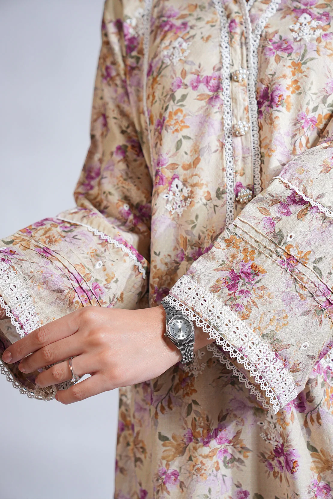 Printed Embroidered Lawn Stitched 2 Piece (Shirt/Trouser) - Image 8