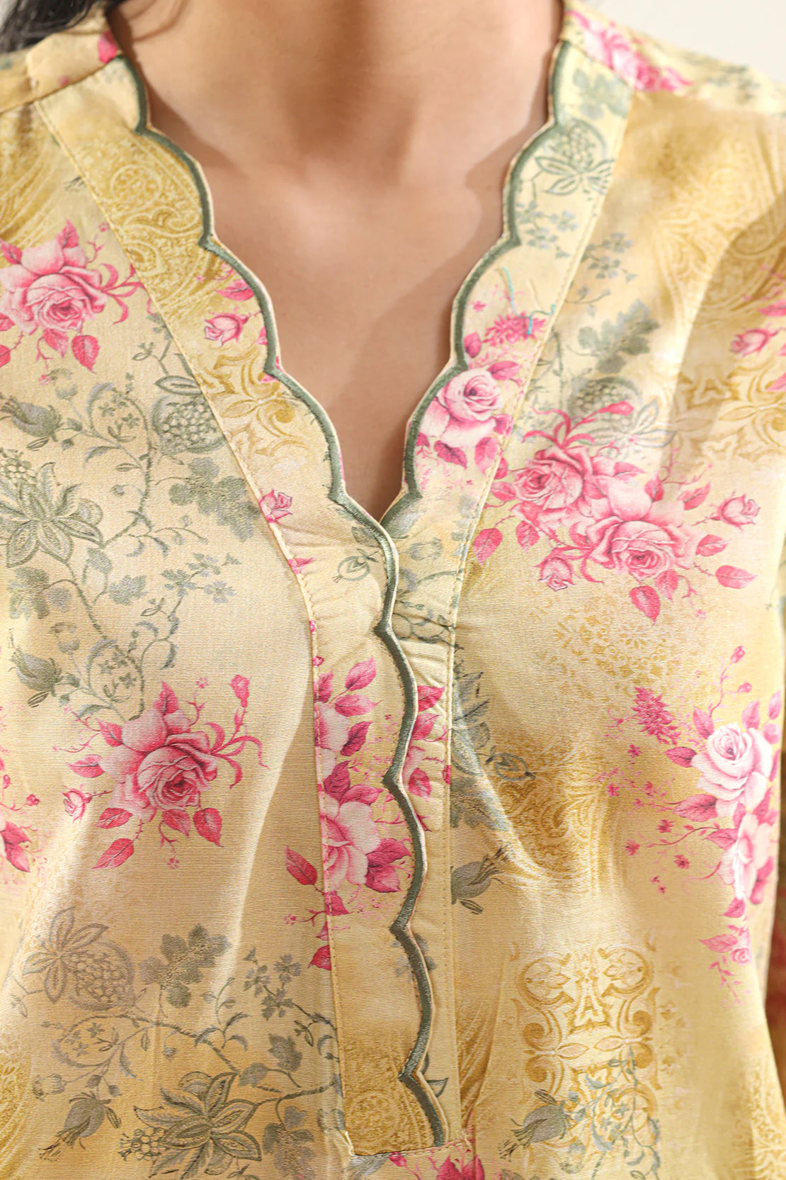 Printed Embroidered Lawn Stitched 2 Piece (Shirt/Trouser) - Image 5