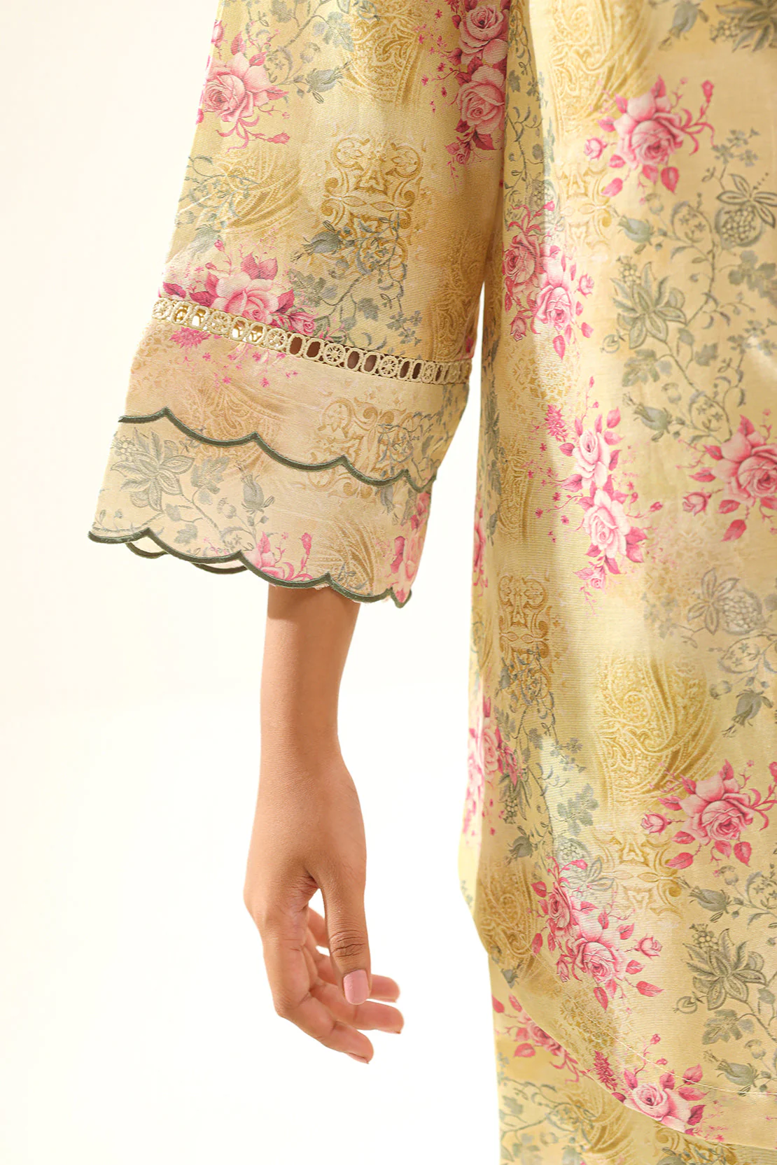 Printed Embroidered Lawn Stitched 2 Piece (Shirt/Trouser) - Image 6