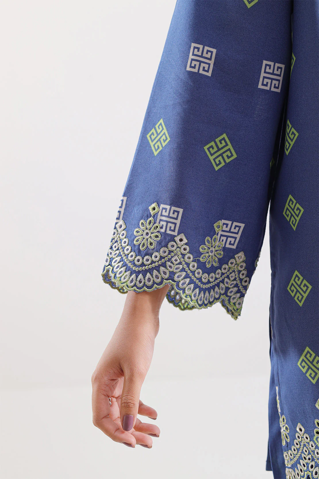 Printed Embroidered Lawn Stitched 2 Piece (Shirt/Trouser) - Image 5