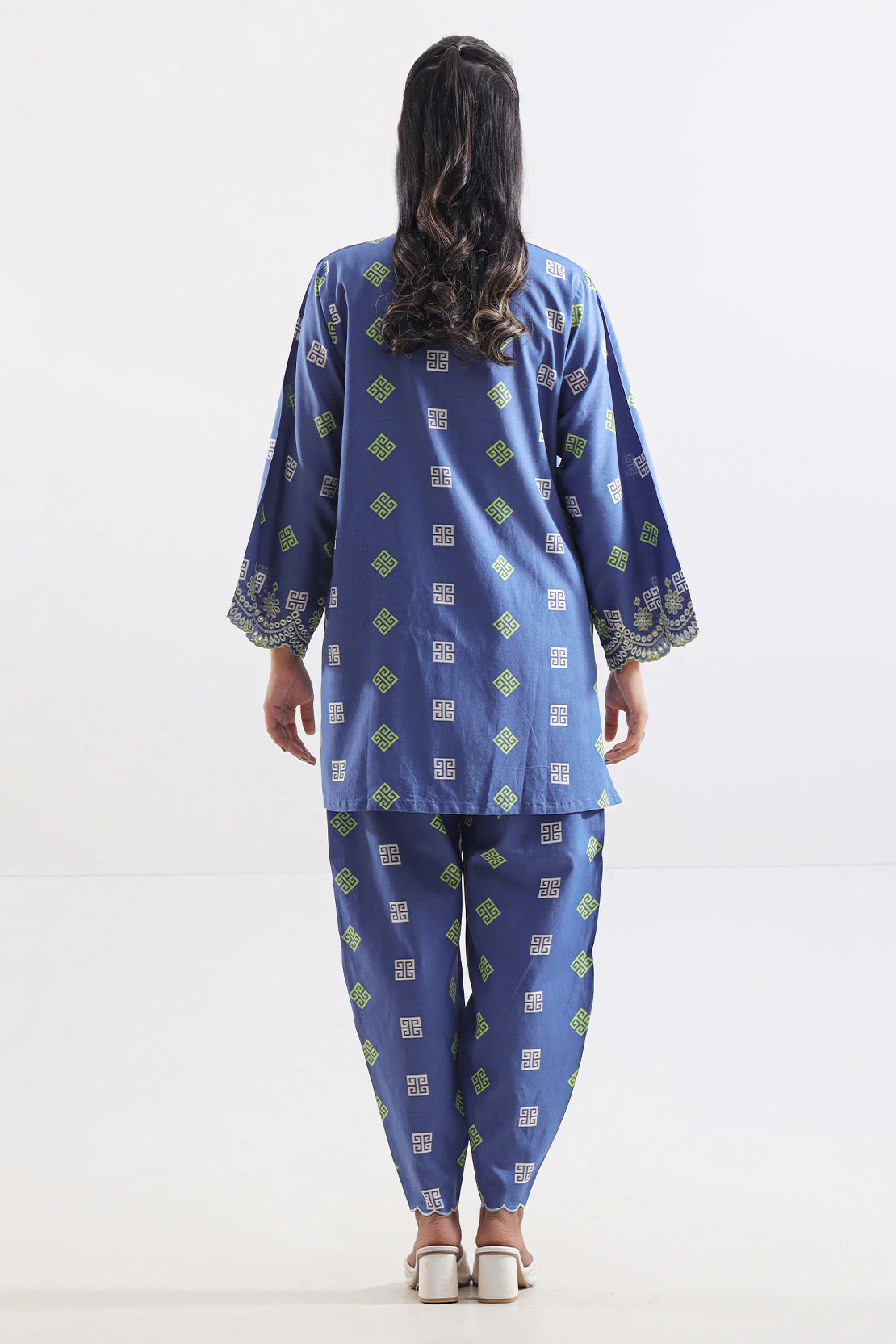 Printed Embroidered Lawn Stitched 2 Piece (Shirt/Trouser) - Image 6