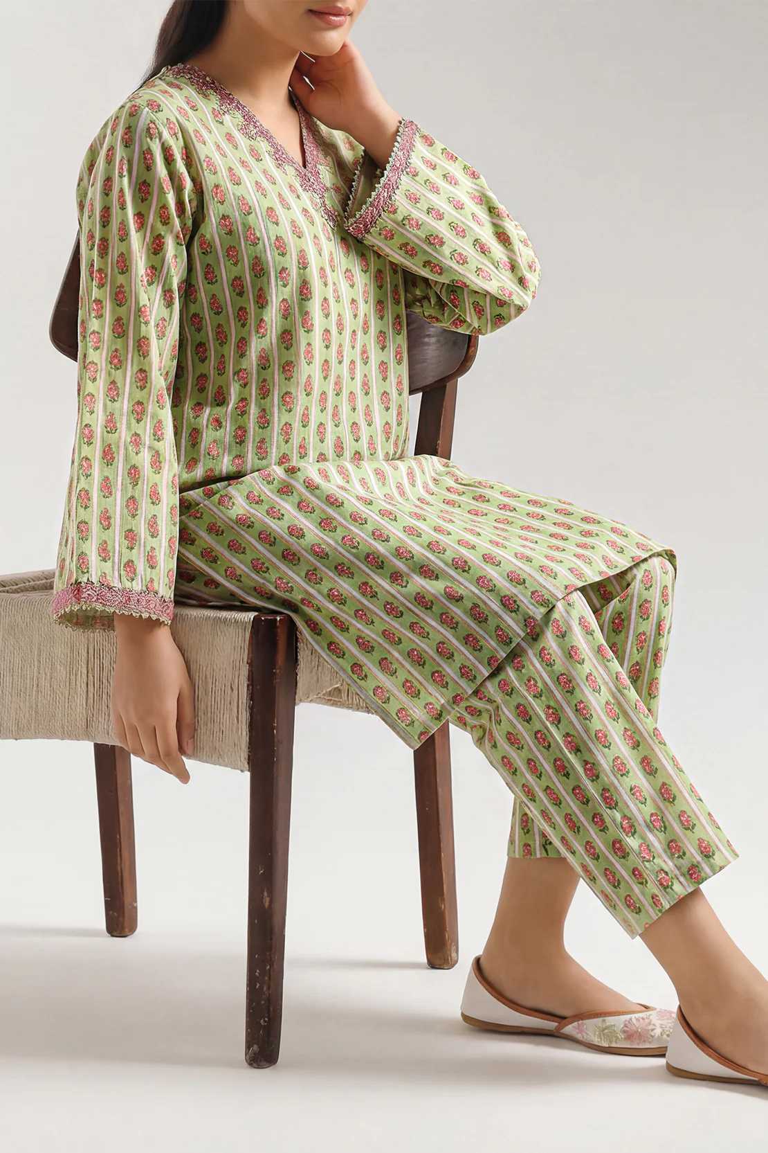 Printed Embroidered Lawn Stitched 2 Piece (Shirt/Trouser)