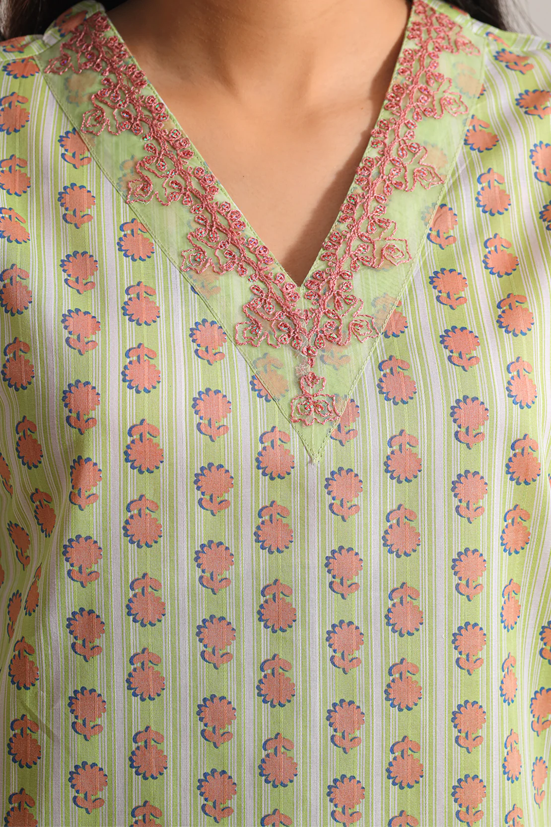 Printed Embroidered Lawn Stitched 2 Piece (Shirt/Trouser) - Image 4