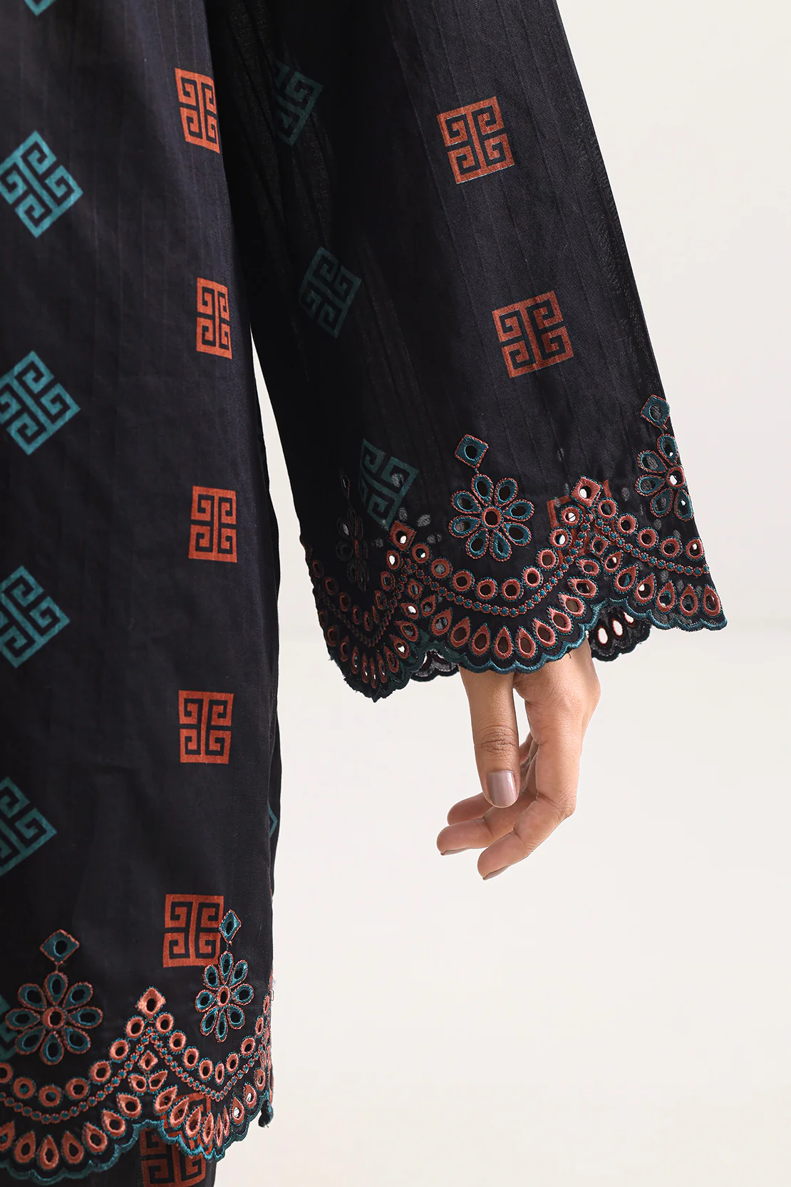Printed Embroidered Lawn Stitched 2 Piece (Shirt/Trouser) - Image 5
