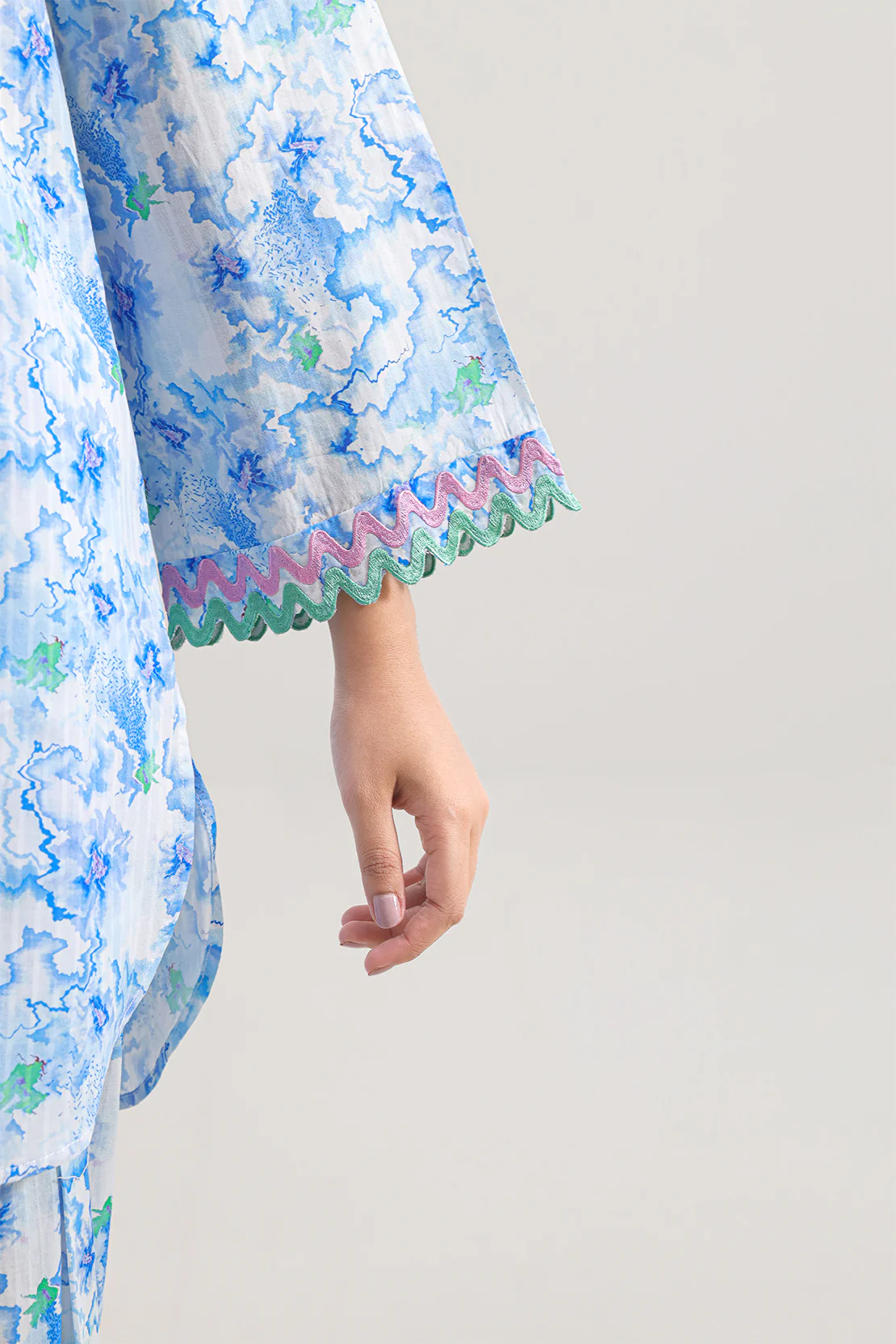 Printed Embroidered Lawn Stitched 2 Piece (Shirt/Trouser) - Image 4