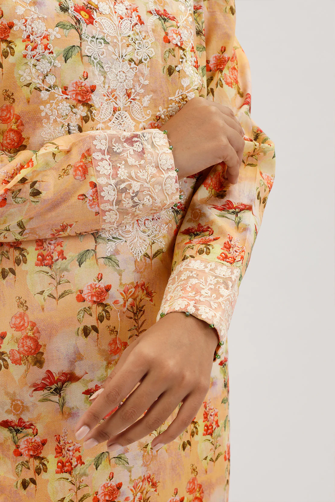 Printed Embroidered Lawn Stitched 3 Piece - Image 5