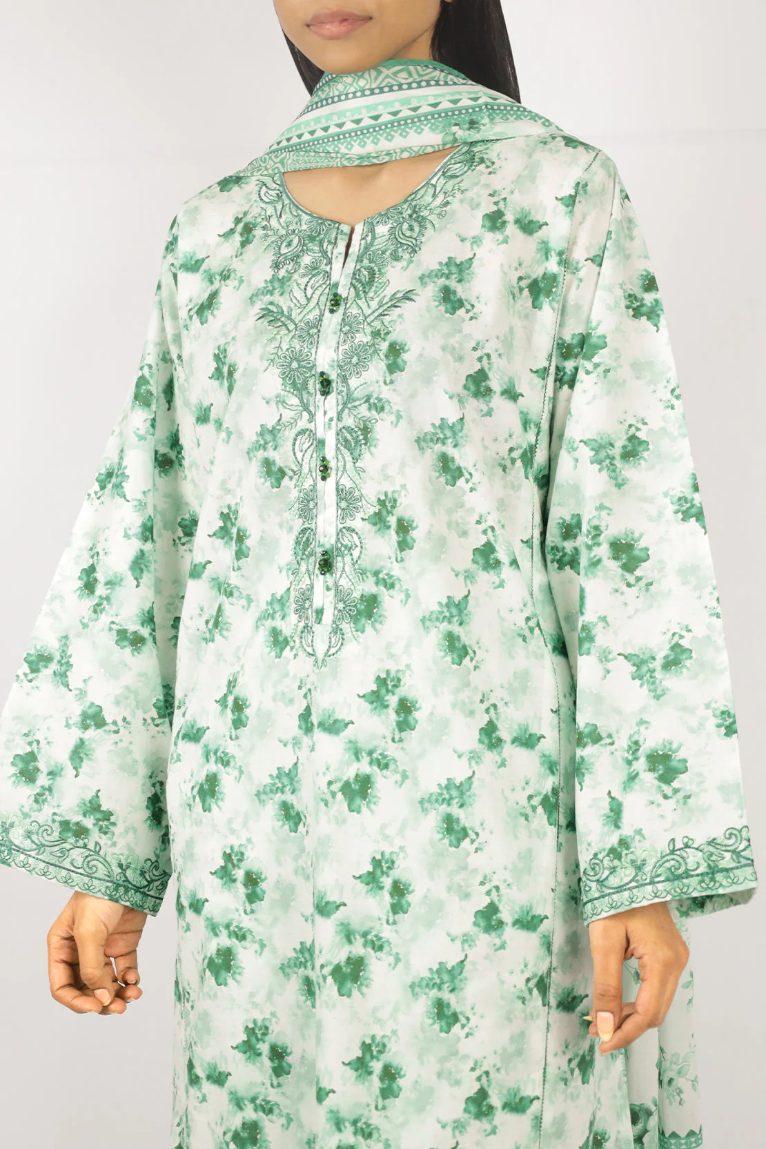 Printed Embroidered Lawn Stitched 3 Piece