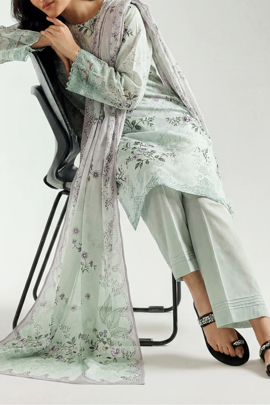 Printed Embroidered Lawn Stitched 3 Piece