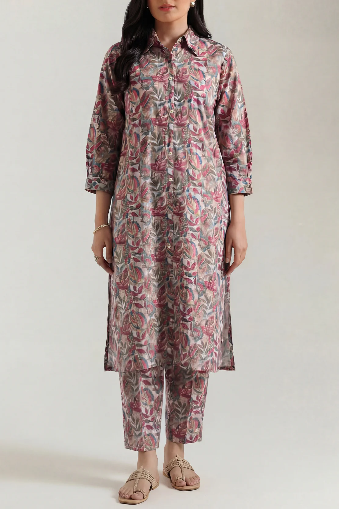 Printed Embroidered Lawn Stitched Shirt