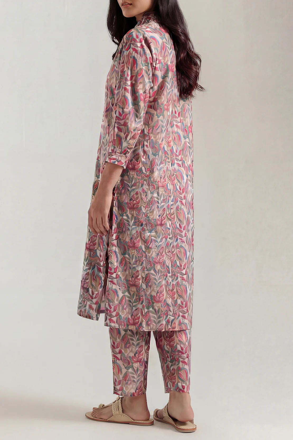 Printed Embroidered Lawn Stitched Shirt - Image 3