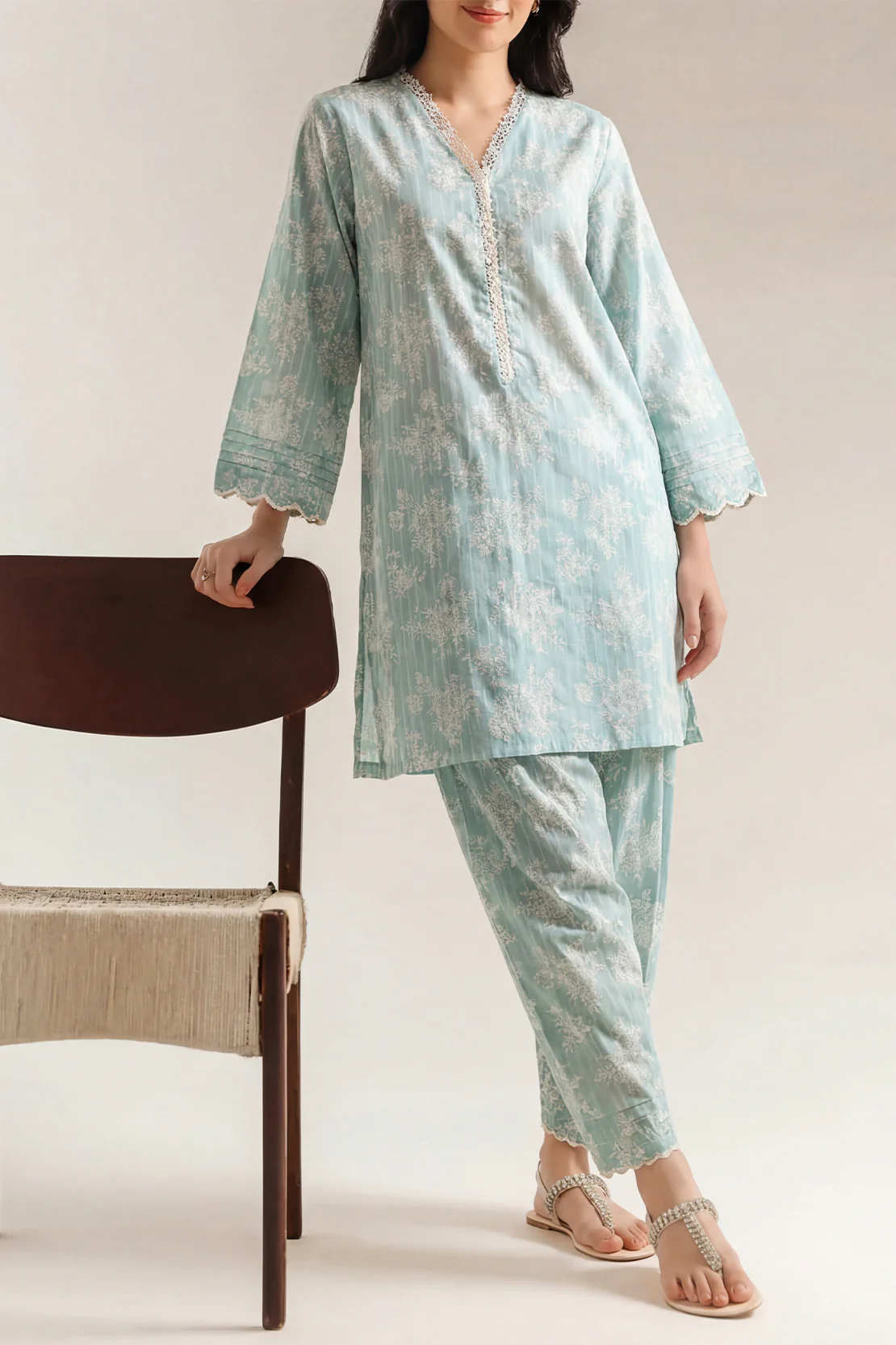 Printed Embroidered Lawn Stitched Shirt