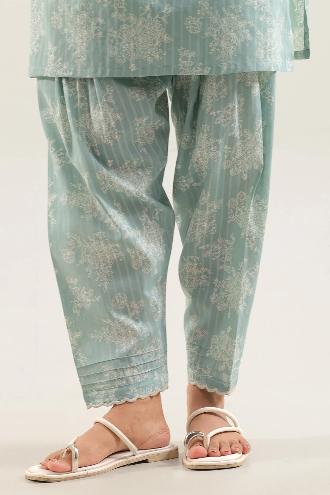 Printed Embroidered Lawn Stitched Shirt - Image 7