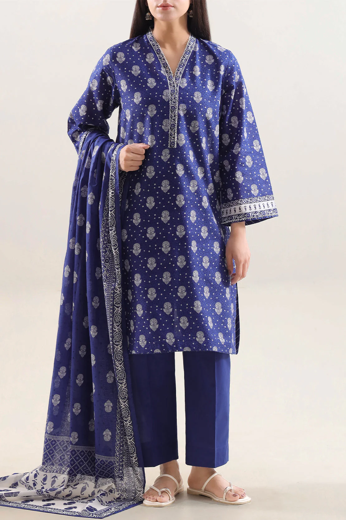 Printed Embroidered Lawn Stitched Shirt