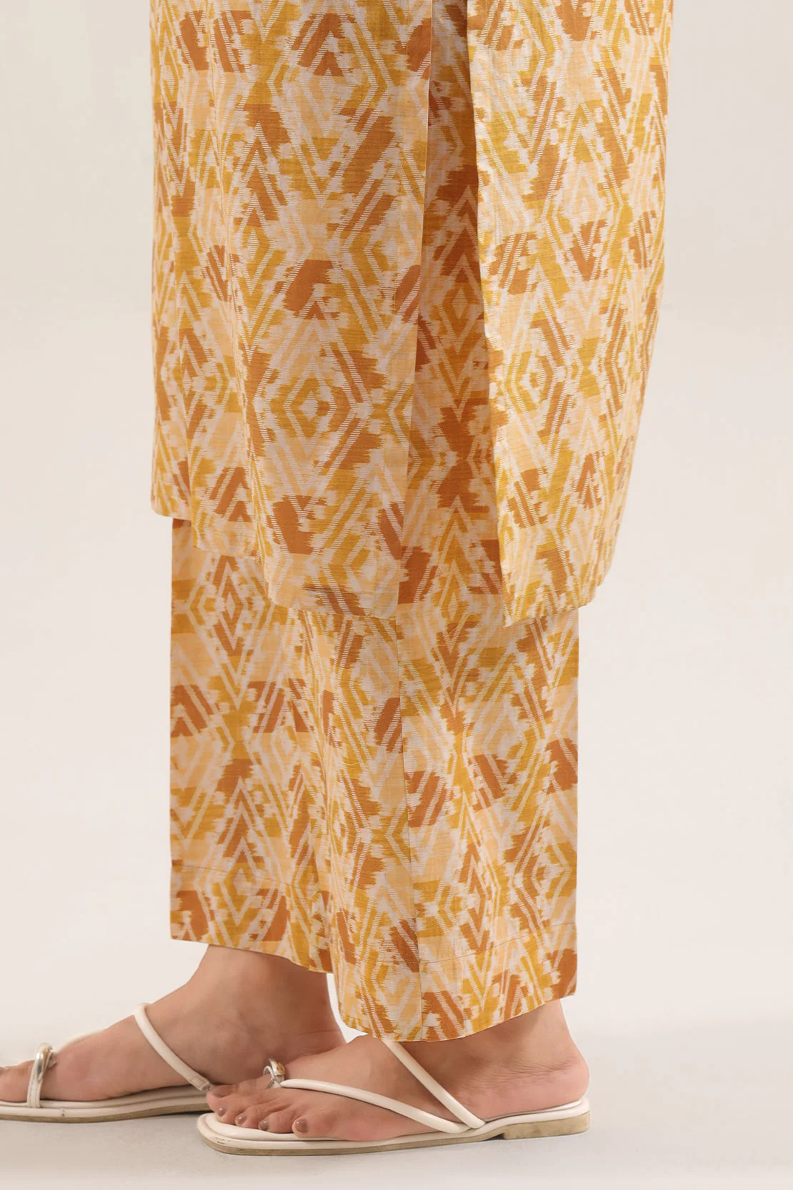 Printed Embroidered Self Strip Lawn Stitched 2 Piece (Shirt/Trouser) - Image 6