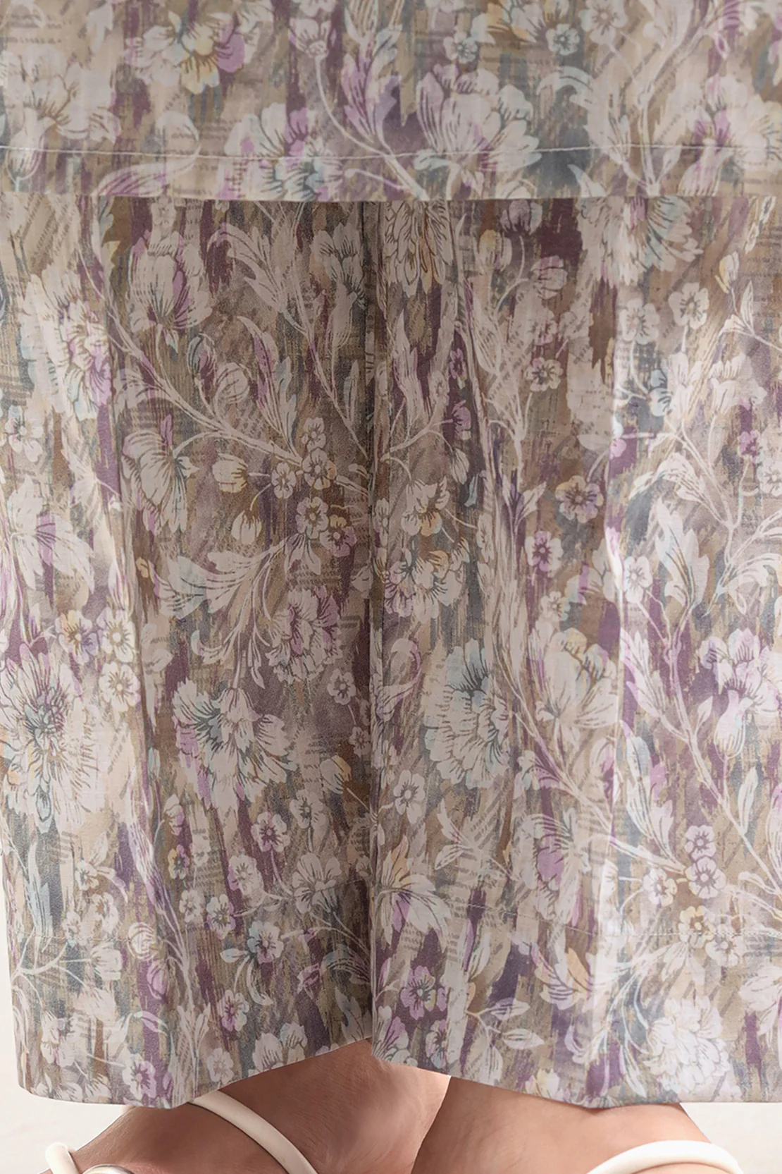 Printed Embroidered Self Strip Lawn Stitched 2 Piece (Shirt/Trouser) - Image 7
