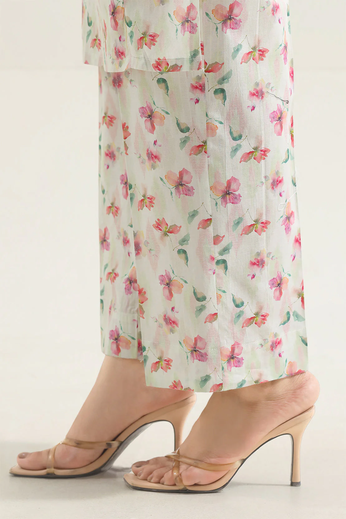 Printed Embroidered Self Strip Lawn Stitched 2 Piece (Shirt/Trouser) - Image 6
