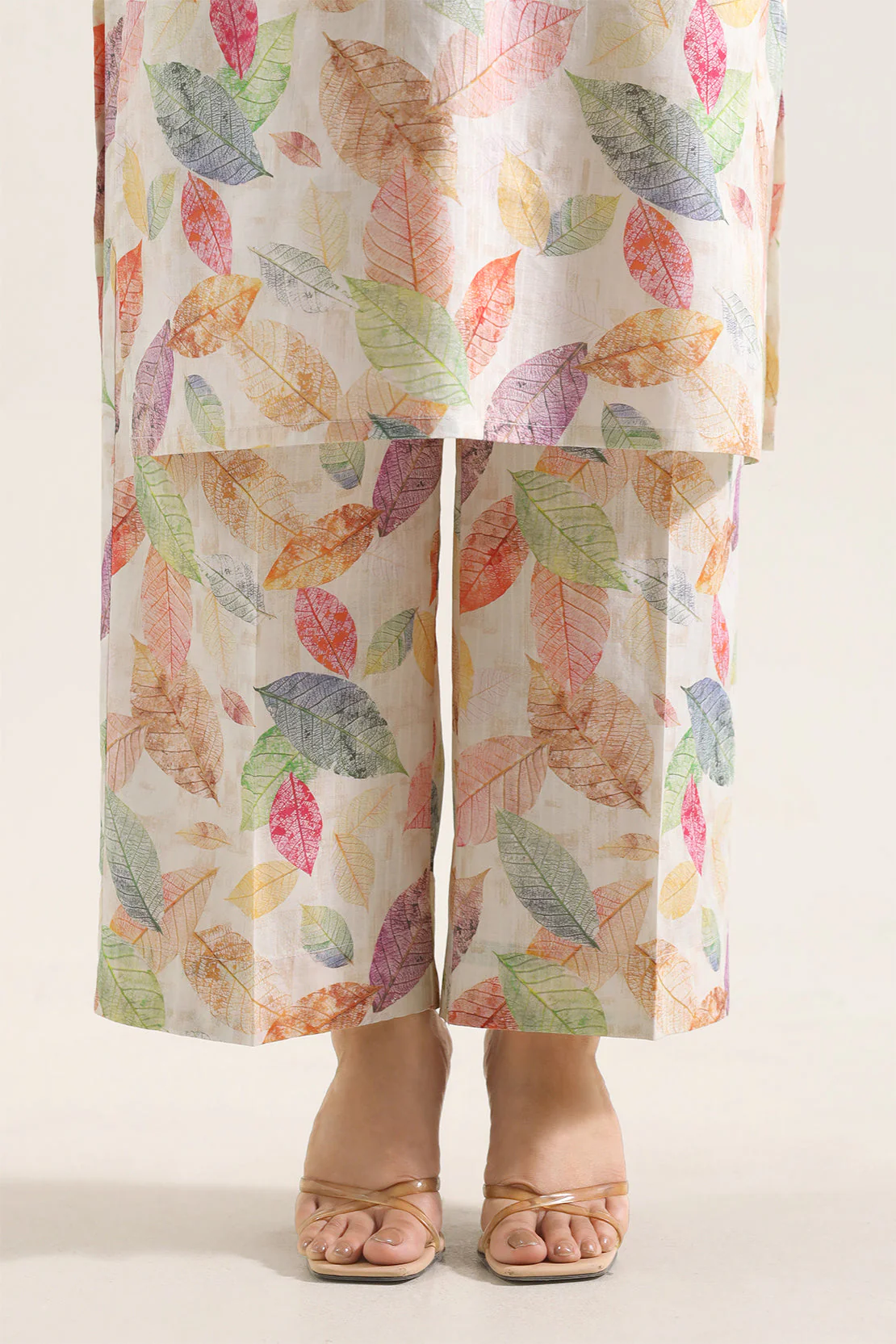 Printed Embroidered Self Strip Lawn Stitched 2 Piece (Shirt/Trouser) - Image 5
