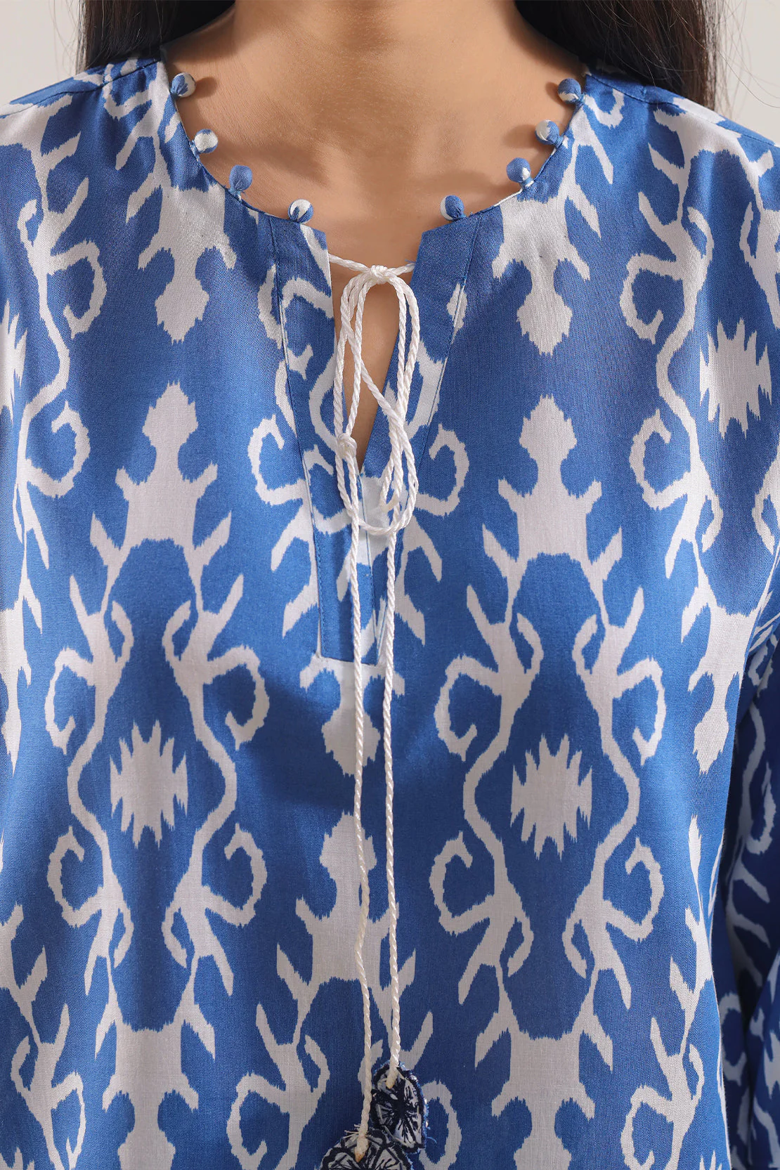 Printed Embroidered Silk Touch Stitched 2 Piece (Shirt/Trouser) - Image 4