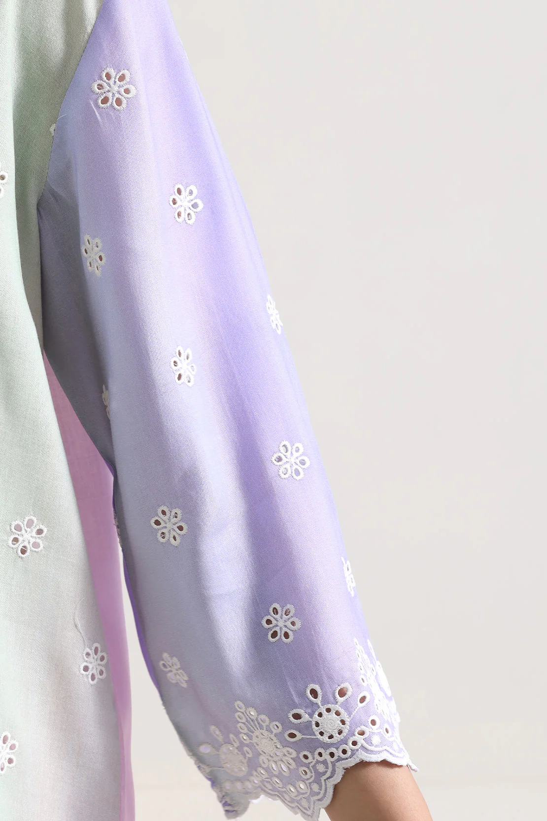 Printed Embroidered Silk Touch Stitched 2 Piece (Shirt/Trouser) - Image 6