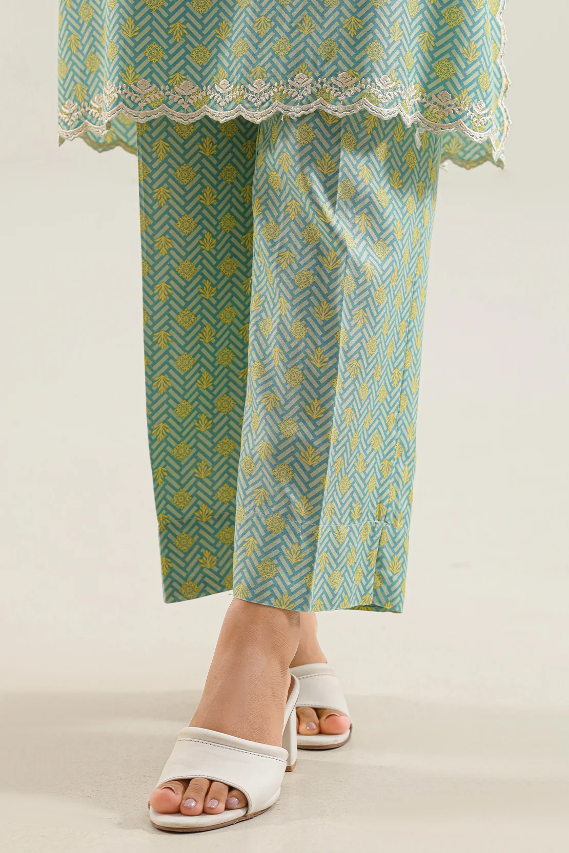 Printed Embroidered Stitched Lawn 2 Piece (Shirt/Trouser) - Image 6