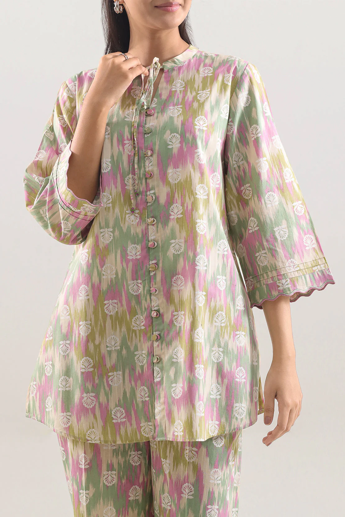 Printed Embroidered Strip Lawn Stitched 2 Piece (Shirt/Trouser) - Image 3