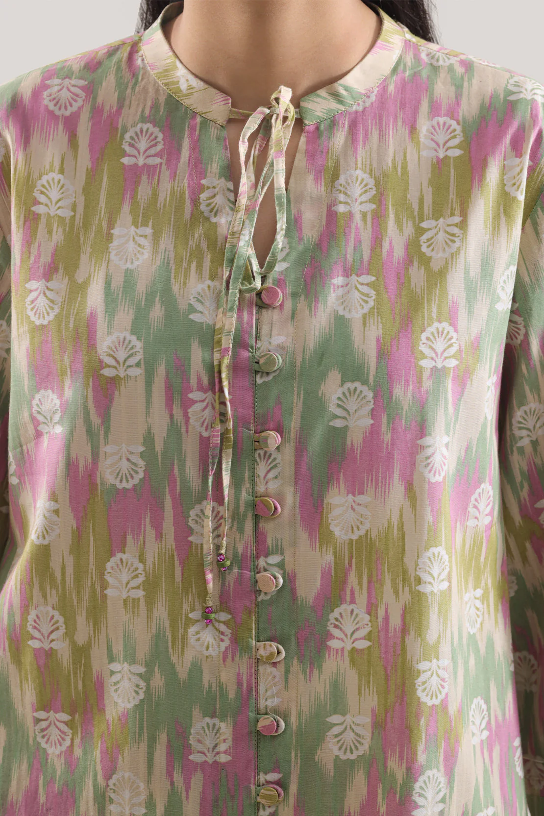 Printed Embroidered Strip Lawn Stitched 2 Piece (Shirt/Trouser) - Image 4
