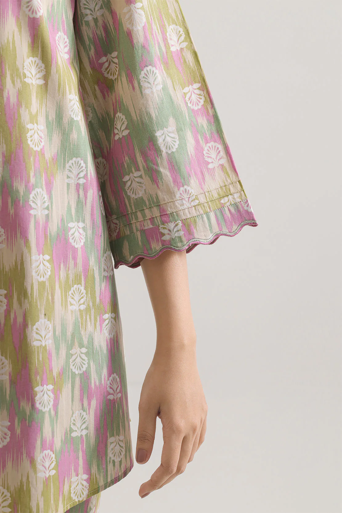 Printed Embroidered Strip Lawn Stitched 2 Piece (Shirt/Trouser) - Image 5