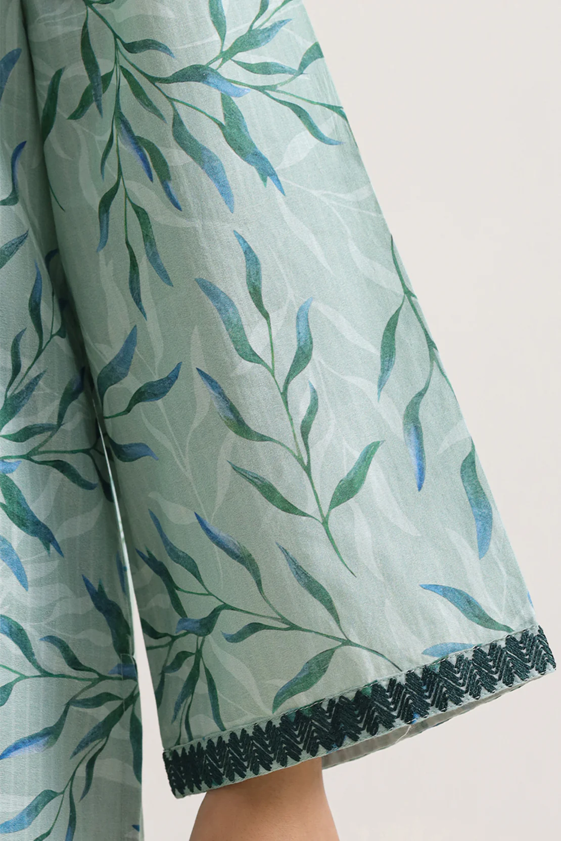 Printed Embroidered Strip Lawn Stitched 2 Piece (Shirt/Trouser) - Image 4