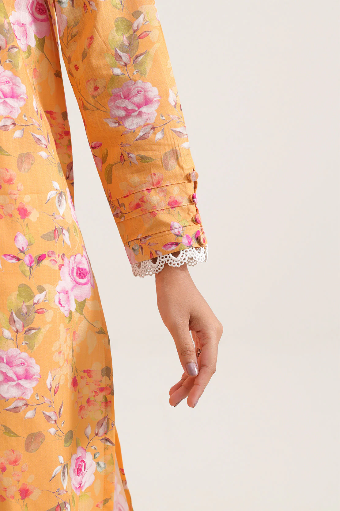 Printed Embroidered Strip Lawn Un-Stitched 3-Piece - Image 5