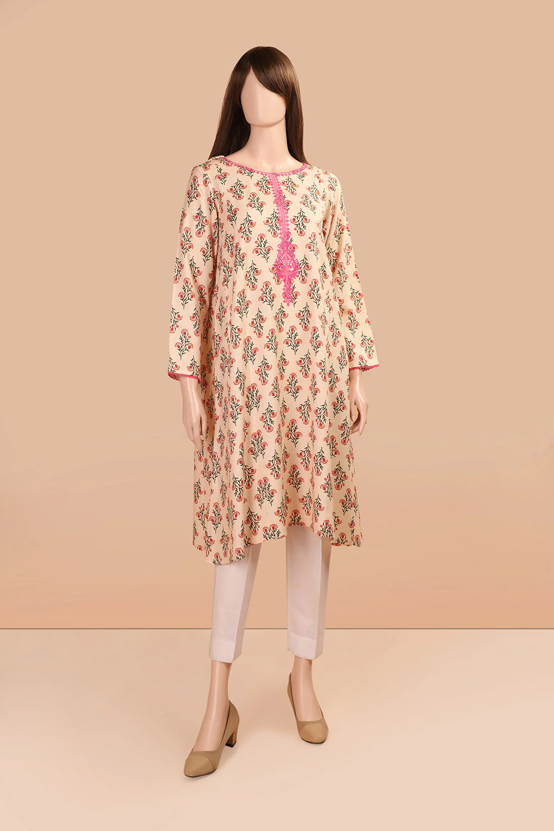 Printed Embroidered Winter Soft Blend Shirt