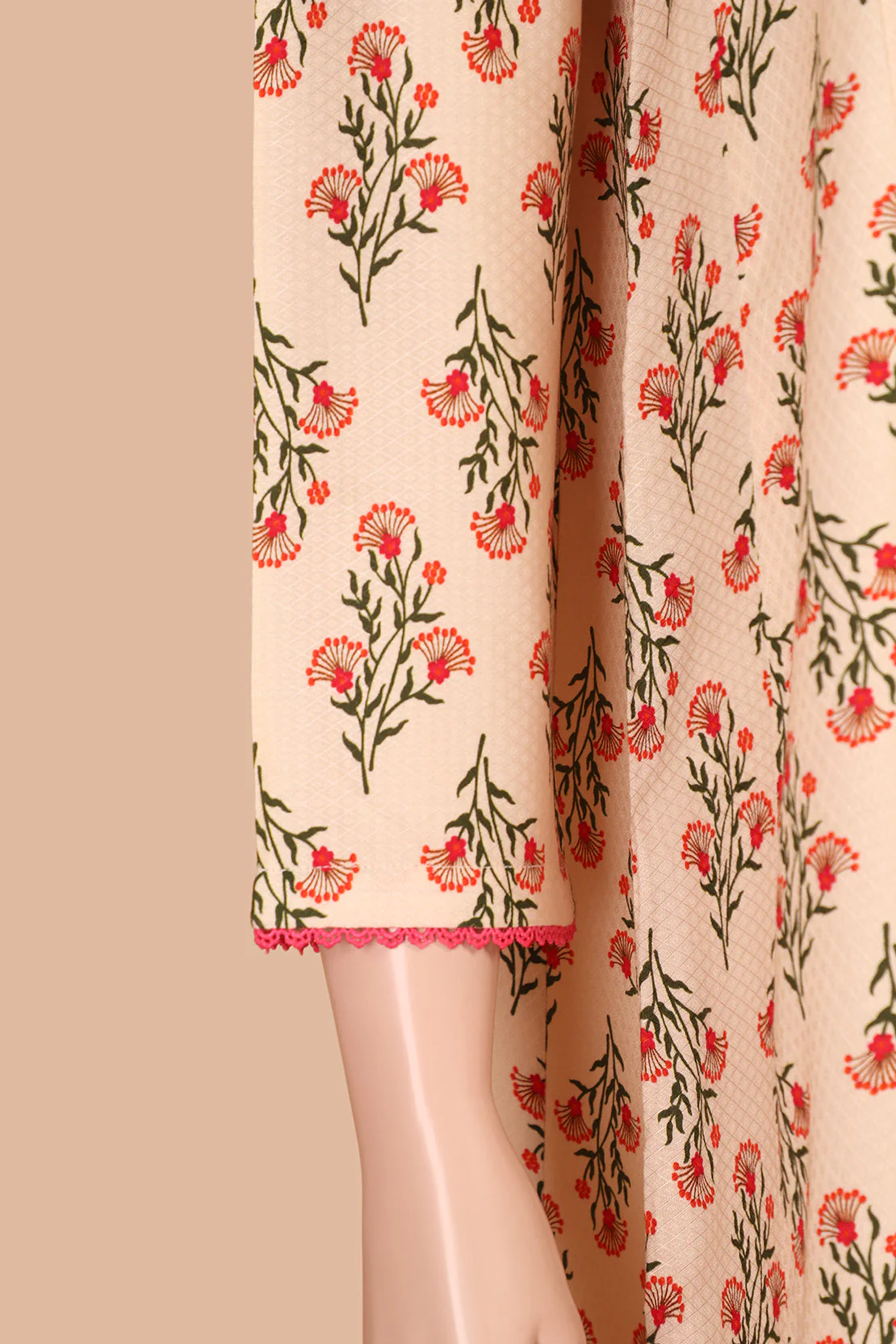 Printed Embroidered Winter Soft Blend Shirt - Image 4
