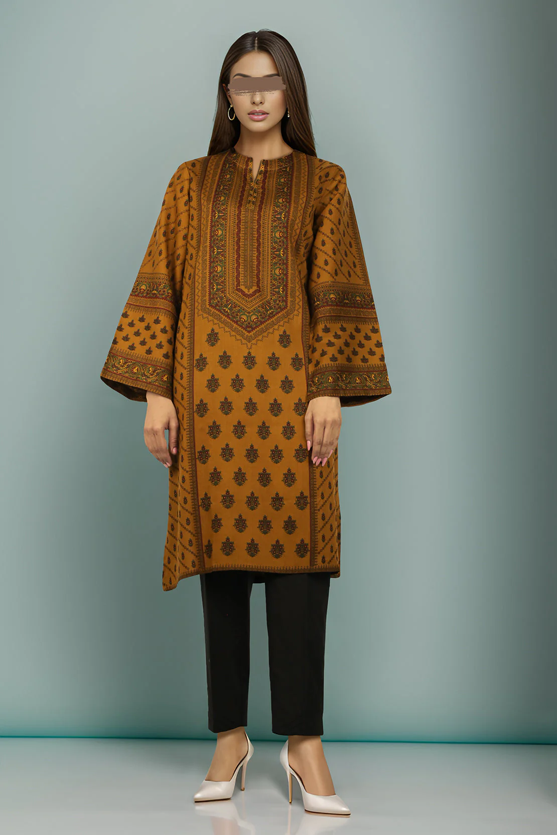 Printed Herringbone Stitched Shirt - Image 2