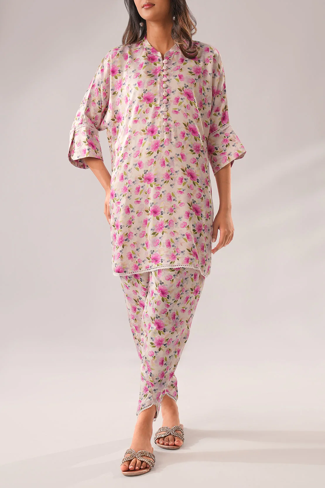 Printed Herringbone Stitched Shirt - Image 3
