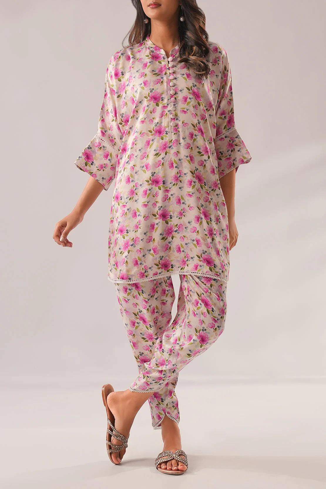 Printed Herringbone Stitched Shirt - Image 5